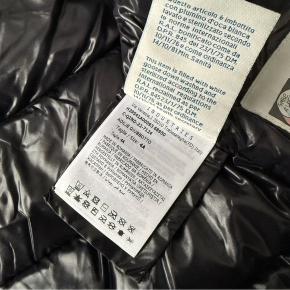 Moncler Enfant Kids Green Adilie goose Down puffer Jacket size 4 - Picture 9 of 11
